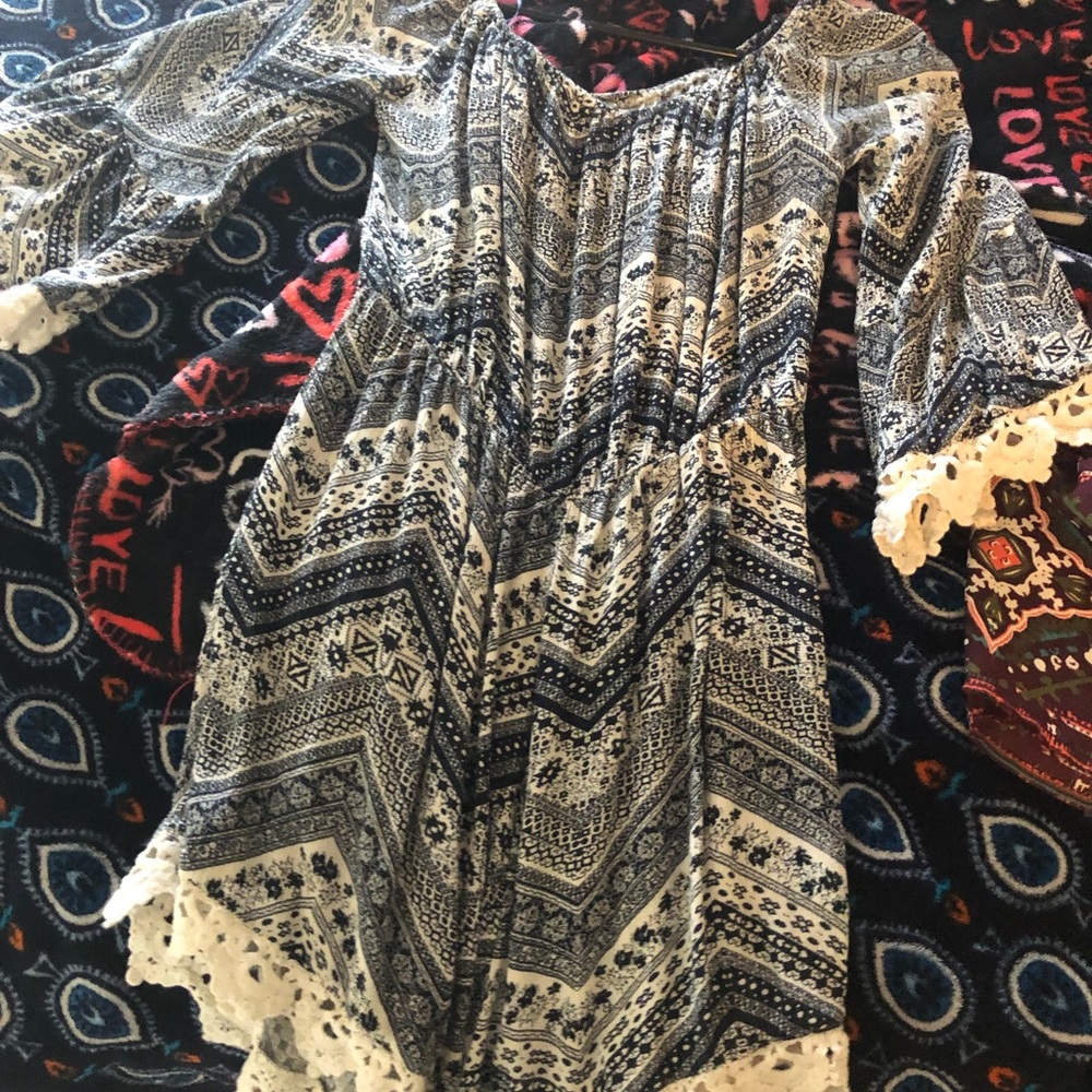 hand off shoulder romper.